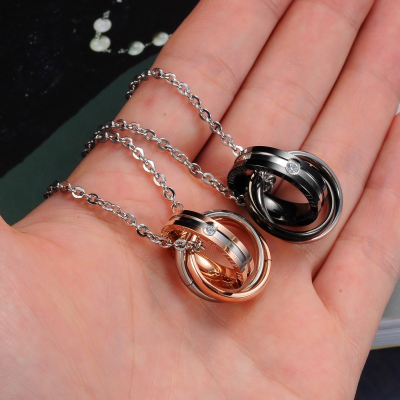 Stainless Steel Couple Necklace