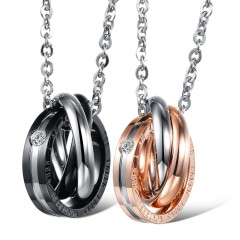 Stainless Steel Couple Necklace