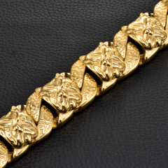 Gold luxury dog collar