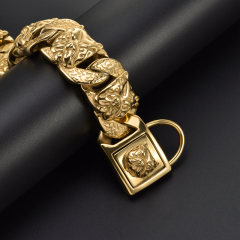 Gold luxury dog collar