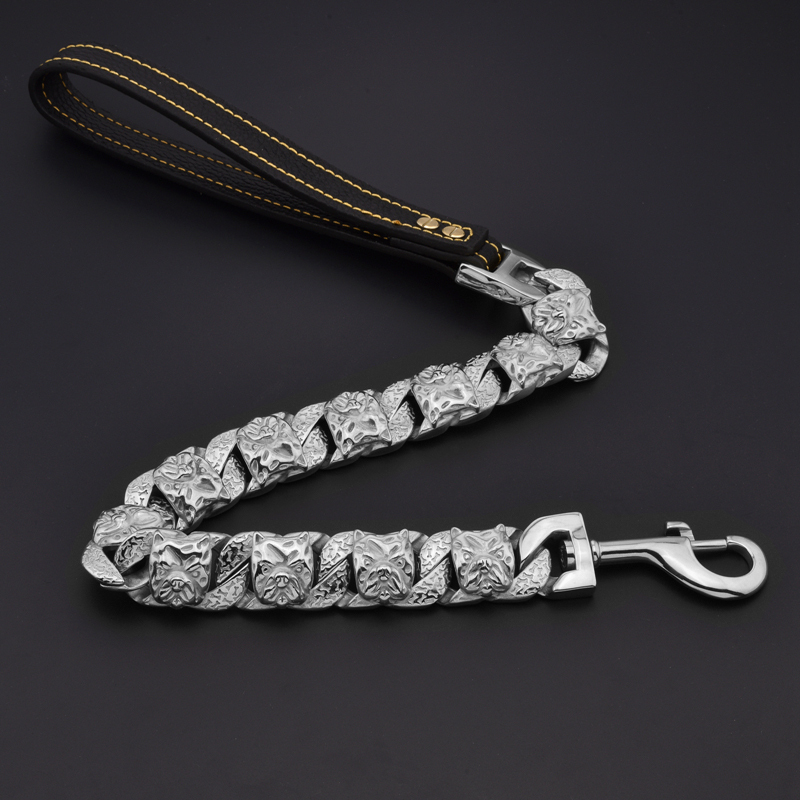 Silver Luxury Dog leashes