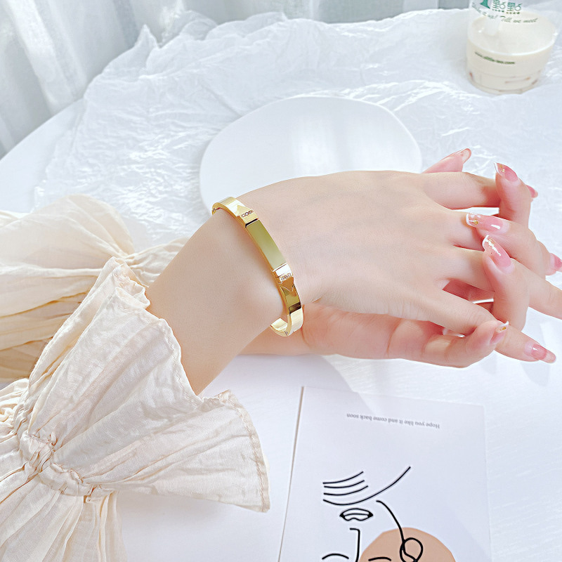 Stainless Steel Gold Bangle