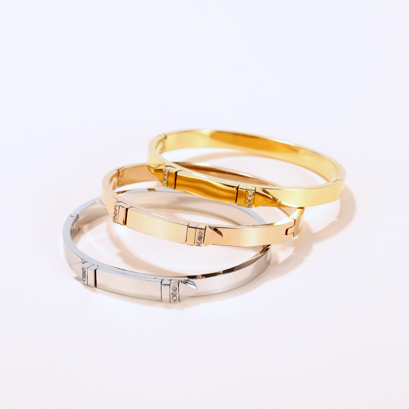 Stainless Steel Gold Bangle