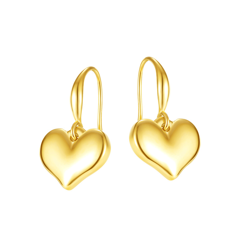 Love Heart Stainless Steel Earrings