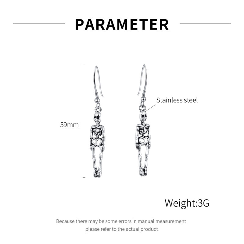 Fashion Designer Skeleton Earrings