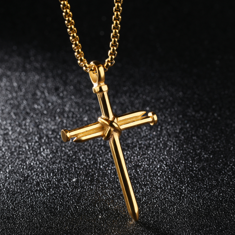 Stainless Steel Crucifix Necklace