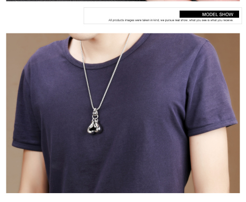 Stainless Steel Boxing Glove Pendant