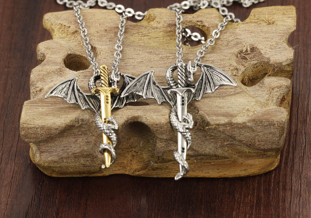 Stainless Steel Batman Necklace