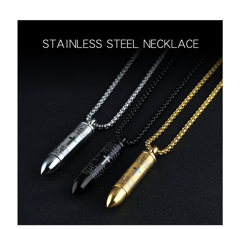 Men Bullet Necklace