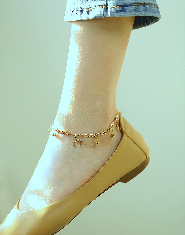 The Gold Moon Anklet