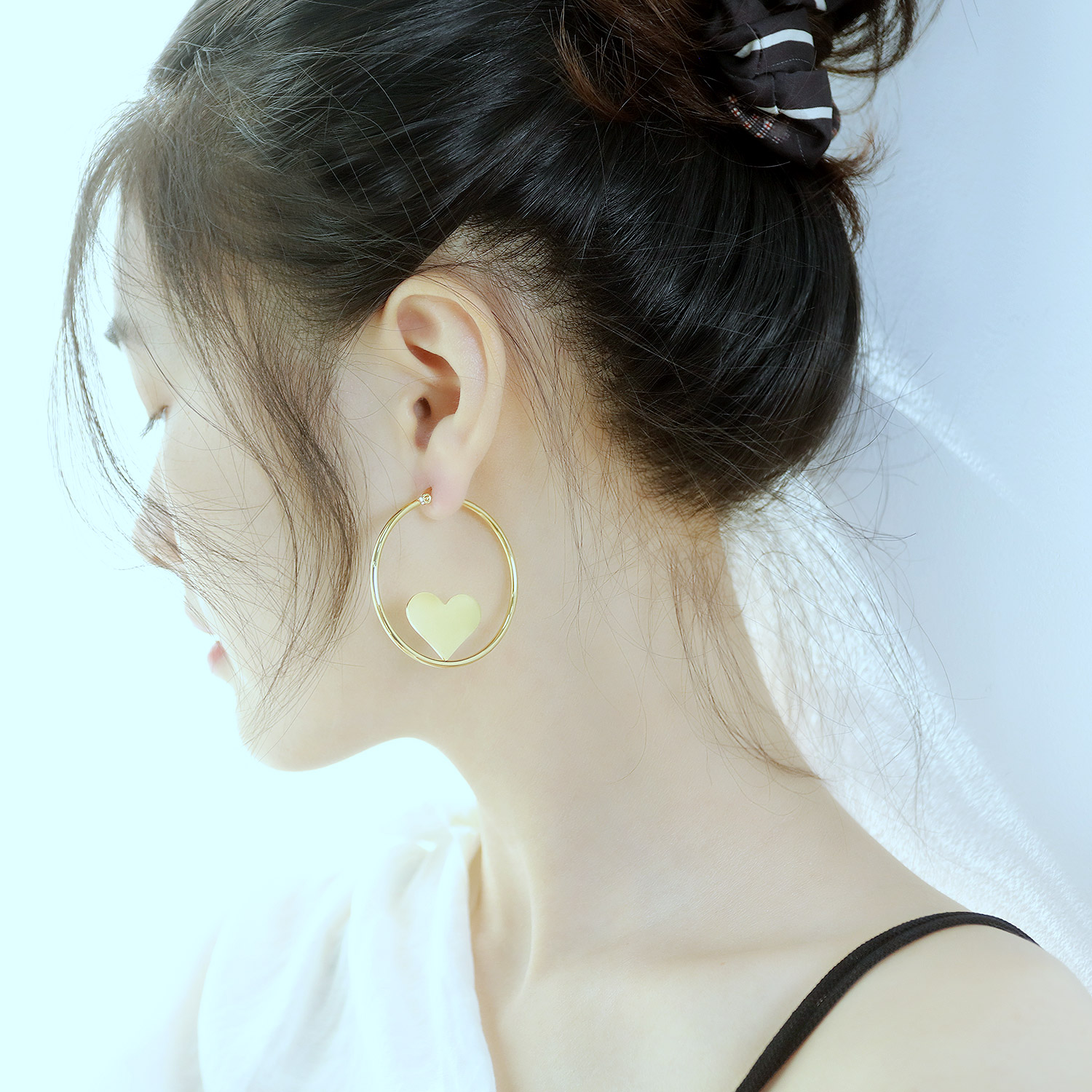 Love Hert Hoop Earrings Online