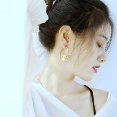 Gold Butterfly Staning Earring