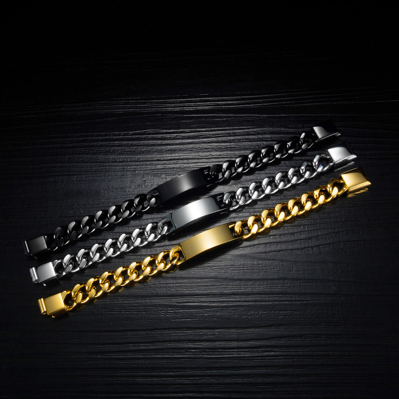 Stainless Steel Bangle Charm Bracelets