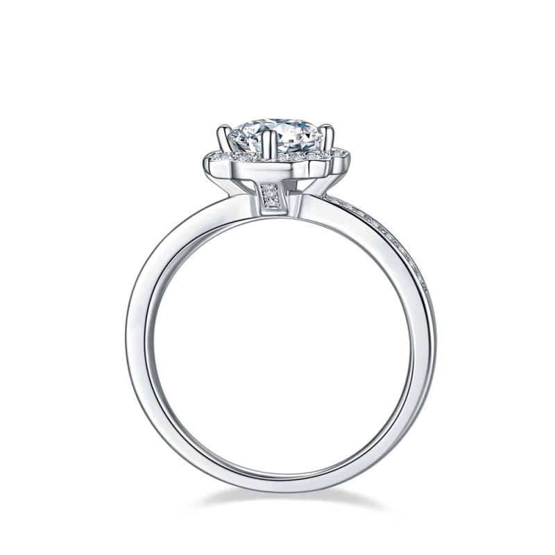 Moissanite Emerald Cut Engagement Rings