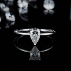 Moissanite Heart Ring