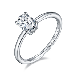 Platinum Moissanite Engagement Rings