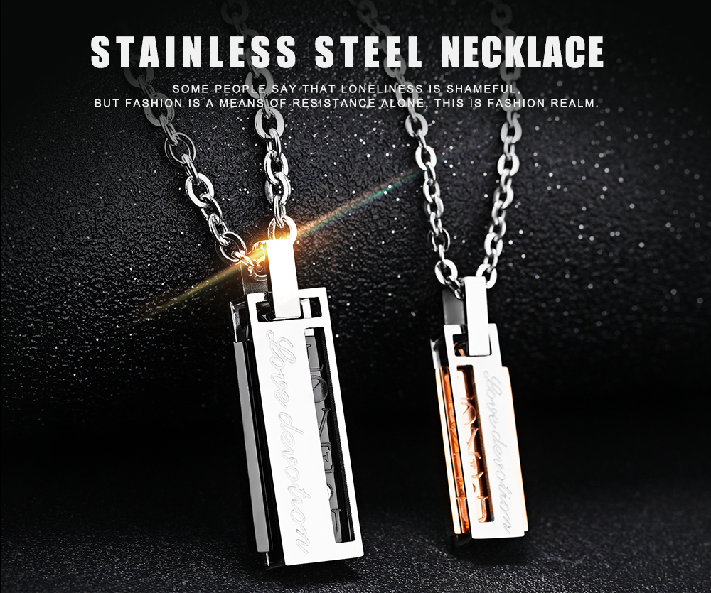 Stainless Steel Couple Necklace