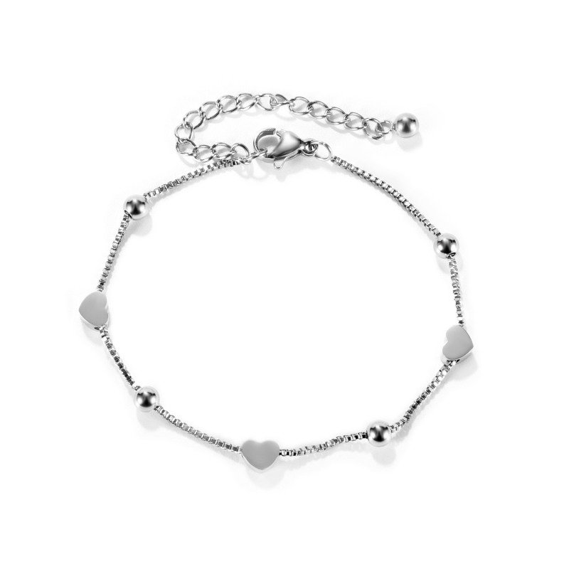 Stainless Steel Initial Bracelet