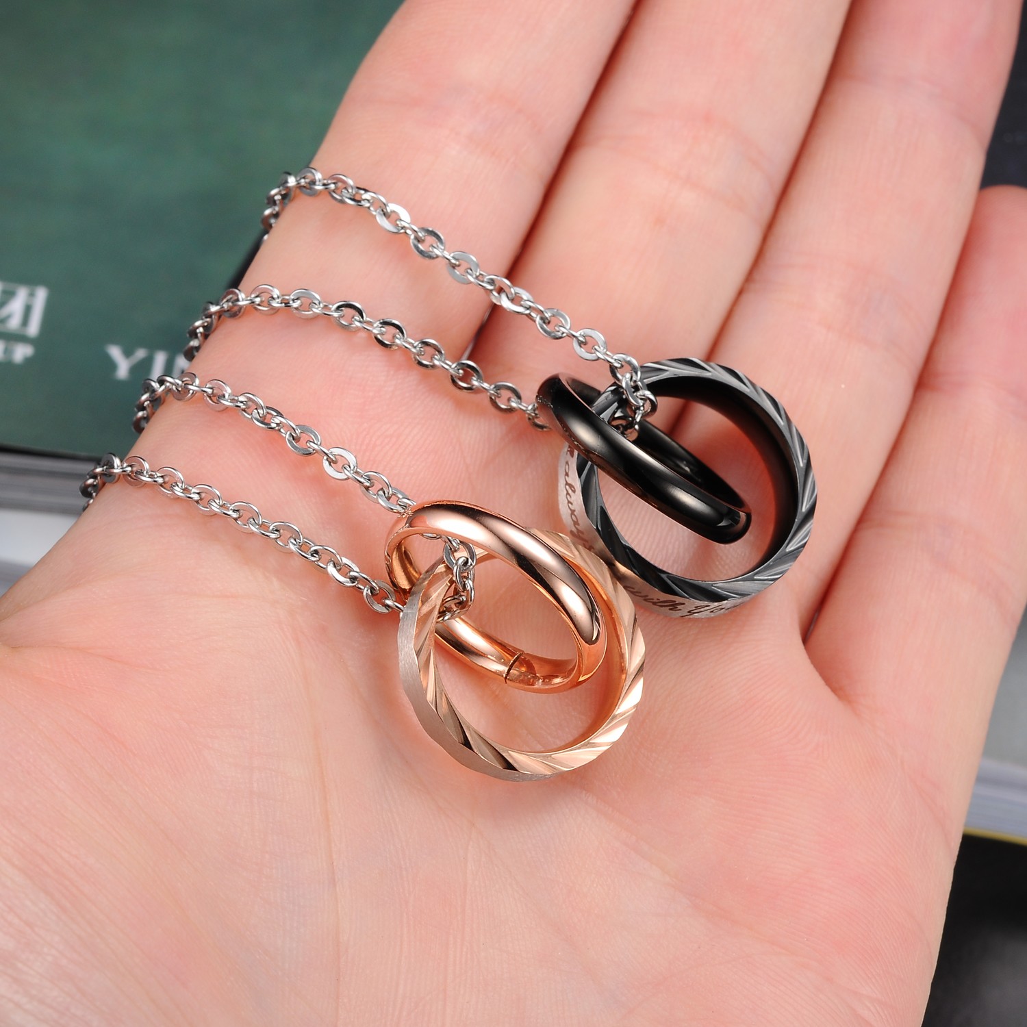 Stainless Steel Couple Necklace