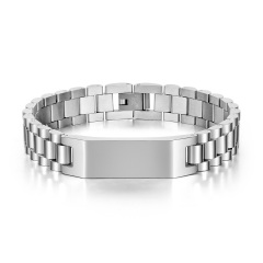 Engraved Steel Bracelet