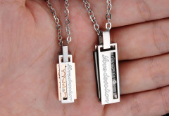 Stainless Steel Couple Necklace