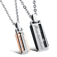 Stainless Steel Couple Necklace