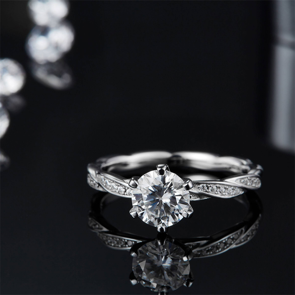 Moissanite Ring Set