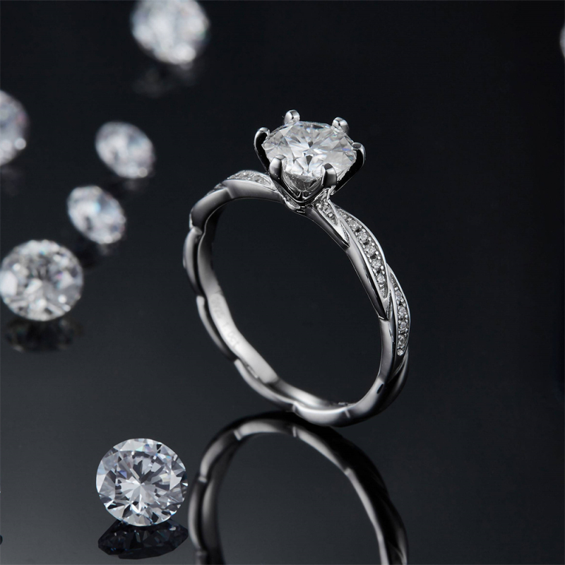 Moissanite Ring Set