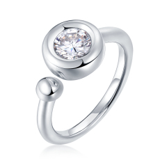 Radiant Moissanite Ring