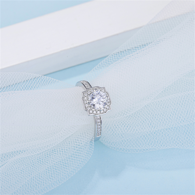 Moissanite Emerald Cut Engagement Rings