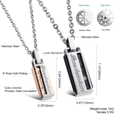 Stainless Steel Couple Necklace