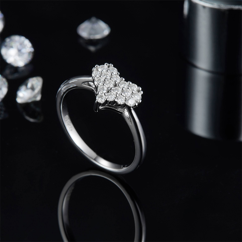 Three Stone Moissanite Ring