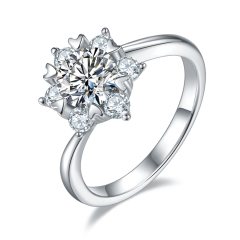 Cushion Moissanite Ring