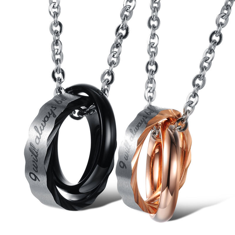 Stainless Steel Couple Necklace