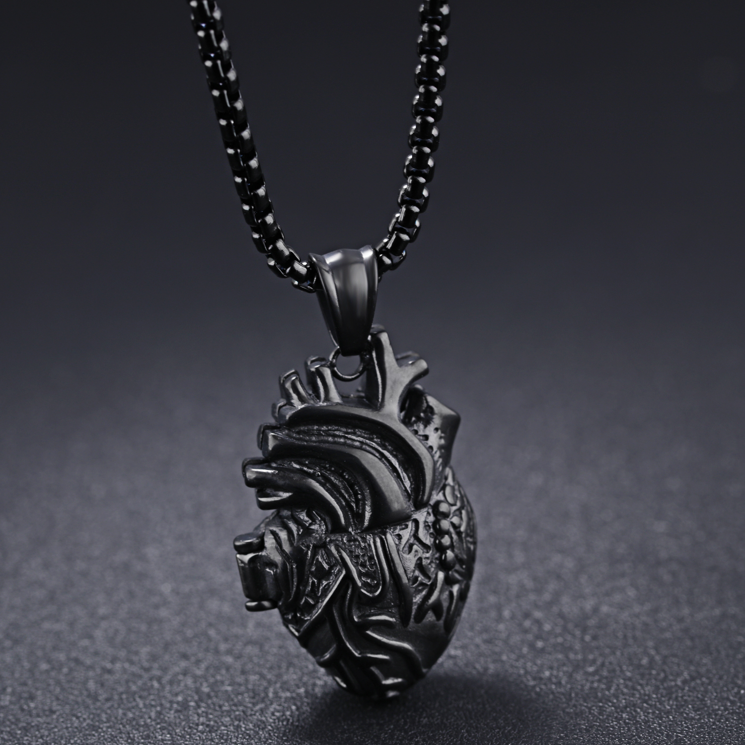 Mens Stainless Steel Necklace With Pendant