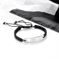 Mens Stainless Steel Curb Bracelet