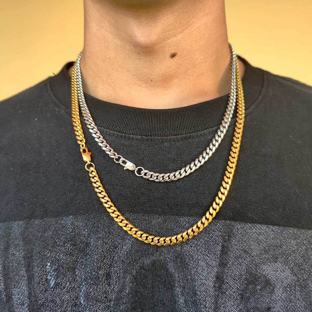 Silver Hip Hop Necklace