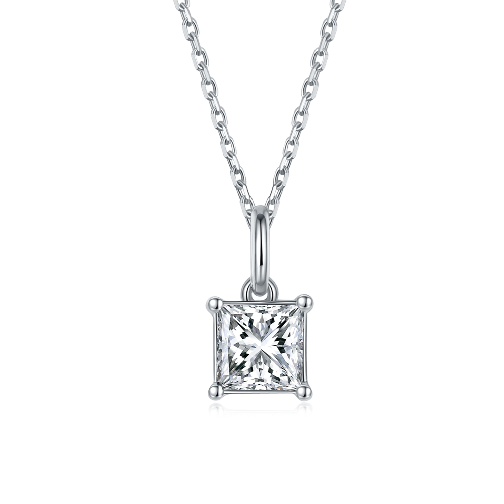 Moissanite Solitaire Necklace