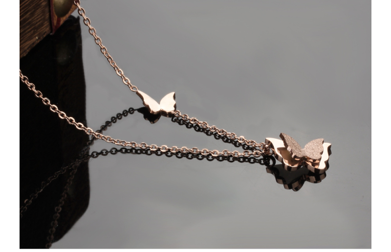 Butterfly Necklace Stainless Steel