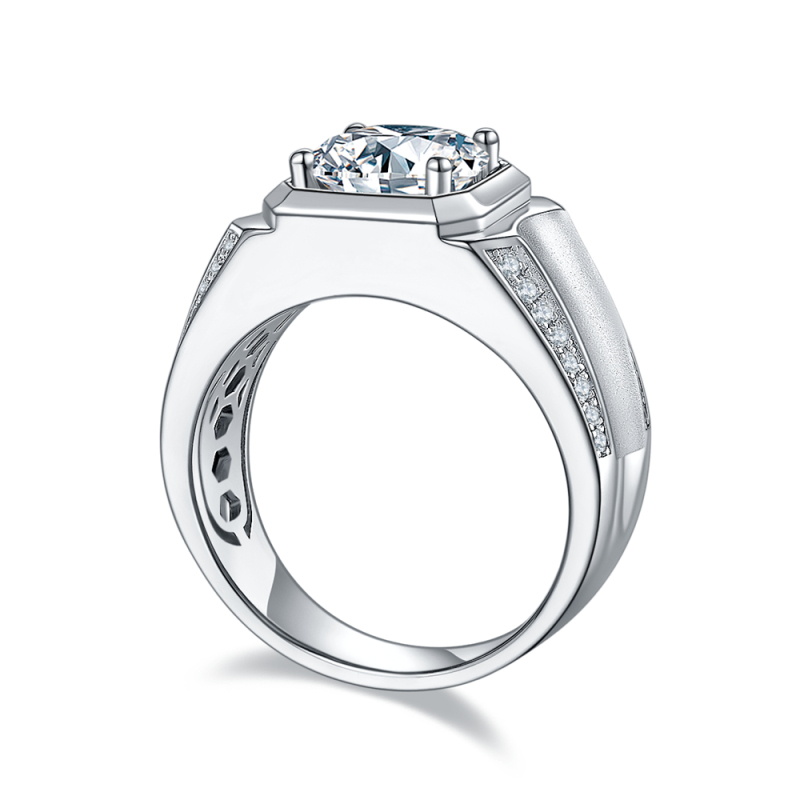 Moissanite Platinum Rings