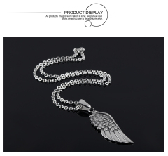 Stainless Steel Feather Pendant