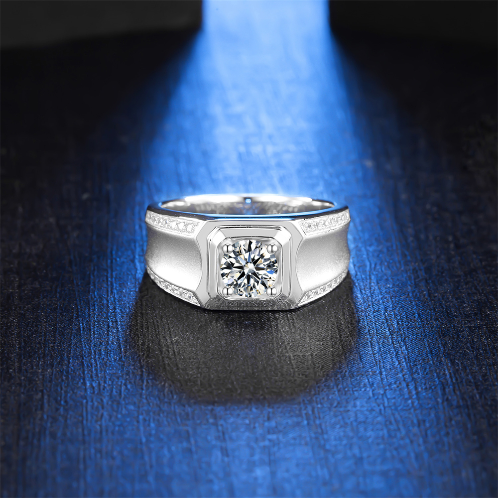 Moissanite Platinum Rings