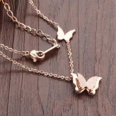 Butterfly Necklace Stainless Steel