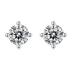 Moissanite Stud Earrings 4ct