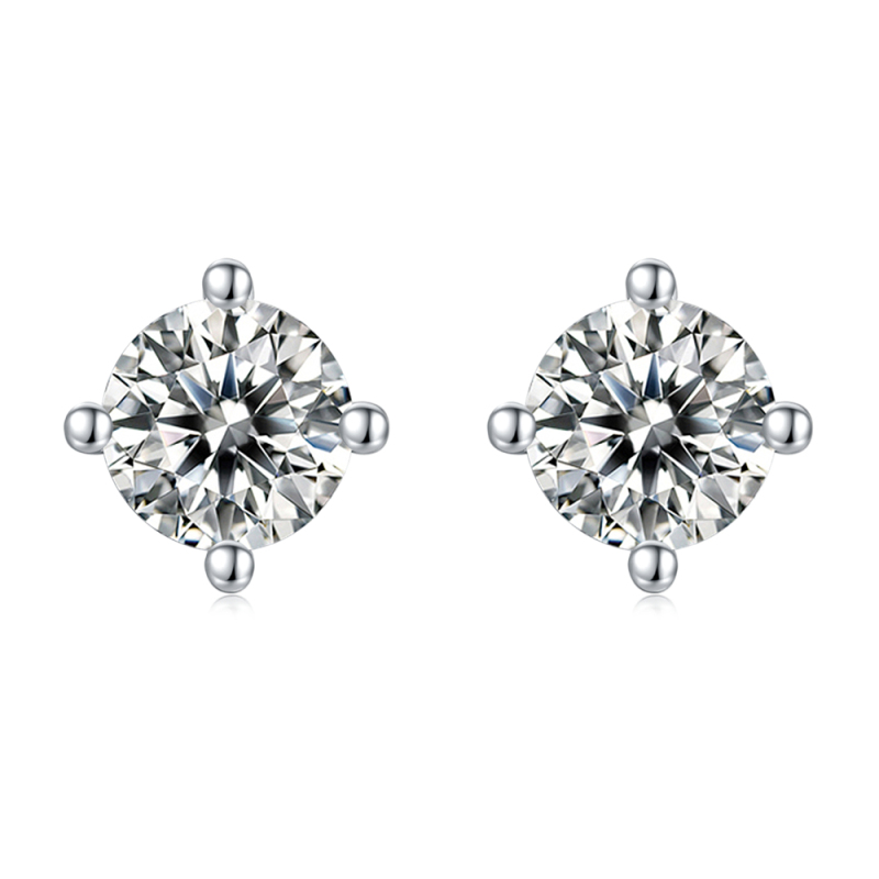 Moissanite Stud Earrings 4ct