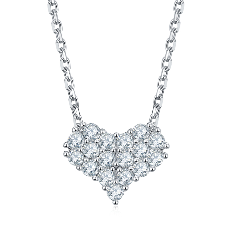 Diamond Moissanite Pendant Necklaces