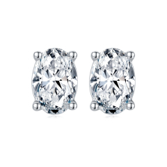 Moissanite Diamond Stud Earrings