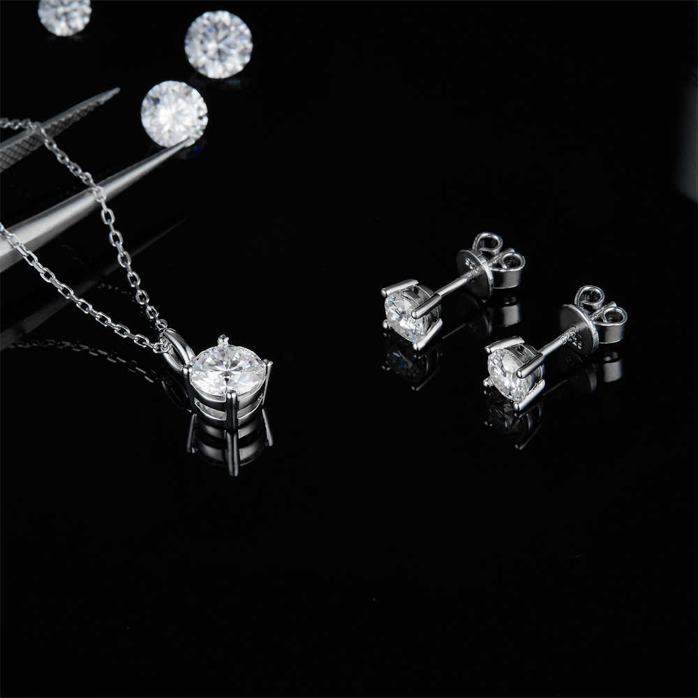 Moissanite Diamond Earrings