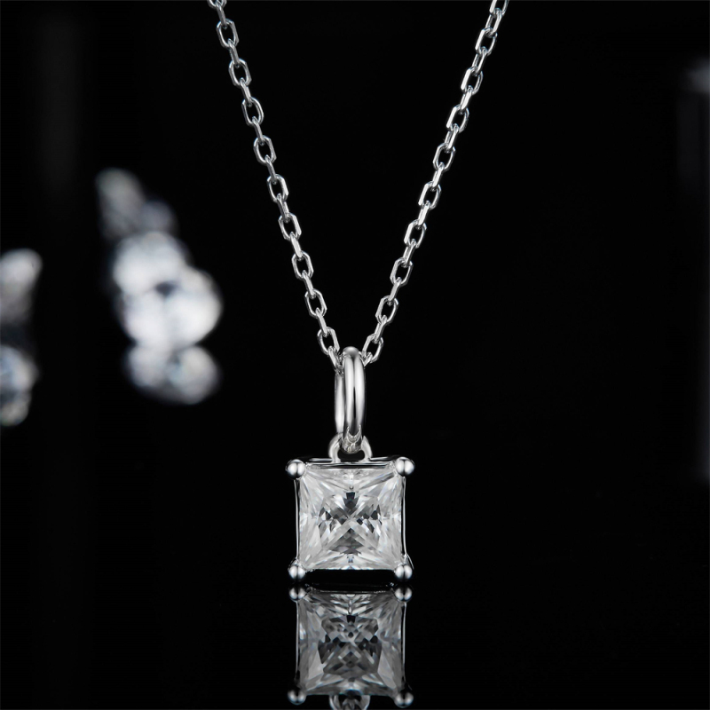 Moissanite Solitaire Necklace