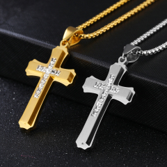 Crucifix Necklace Stainless Steel